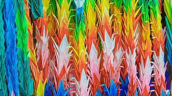 Cranes, Miscellanea, Miscellaneous, Multicolored, Motley, Origami HD wallpaper