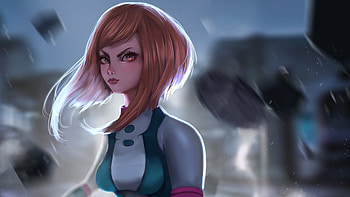 Ochako Uraraka My Hero Academia , my-hero-academia, anime, artist, artwork, digital-art, artstation HD wallpaper