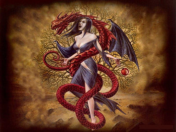 Vempire death, dragon, vempire, fire HD wallpaper