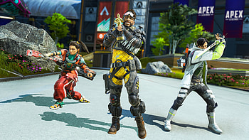Rampart, Mirage, and Crypto, video game, Apex Legends, Rampart (Apex Legends), Mirage (Apex Legends), Crypto (Apex Legends) HD wallpaper