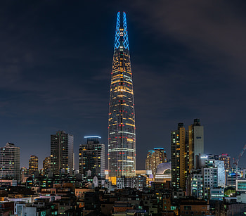 Cities, Night, Architecture, City, Building, Backlight, Illumination, Tower HD wallpaper