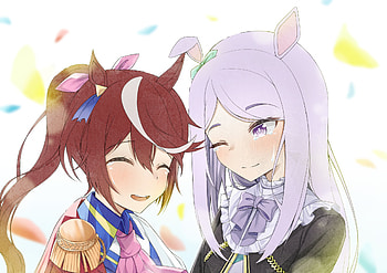 Mejiro McQueen & Tokai Teio, Tokai Teio, Mejiro McQueen, Anime, Uma Musume: Pretty Derby HD wallpaper