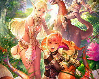 Fantasy girls, fantasy, art, woman, smile HD wallpaper