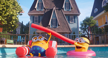 Despicable Me 4 Minions Pool Fun, movie, Despicable Me 4 HD wallpaper