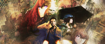 Preview steins gate 0, rintarou okabe, kurisu makise HD wallpaper