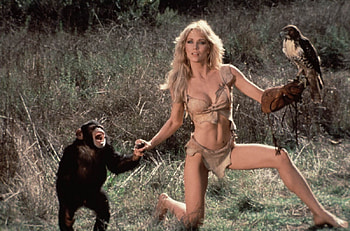 Sheena, sexy, monkey, movie, woman HD wallpaper