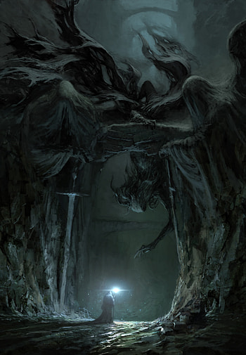 Art, Dark, Gloomy, Wanderer, Spooky, Eerie, Gate, Gates HD phone wallpaper