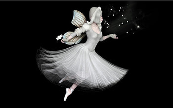 ANGEL IN BLACK, angel, white beauty, black, fantasy HD wallpaper