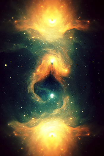 Abstract, Shining, Shine, Bright, Sparks, Brilliance, Fractal, Nebula HD phone wallpaper