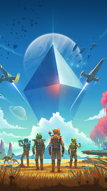 No Mans Sky Ultrawide, spaceship, video game HD phone wallpaper