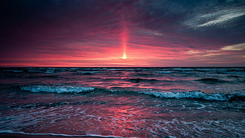 Dual monitor sunset, Stunning , Wide view, Relaxing ambiance HD wallpaper