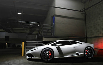 Lamborghini-Huracan, Silver, Super Car, Lambo, Custom Wheels HD wallpaper