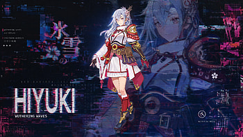 Hiyuki — Wuthering Waves, Hiyuki (Wuthering Waves), Anime Girl, White Hair, Samurai, Sword HD wallpaper
