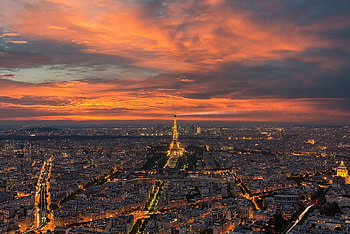 Paris Skyline, City of lights, Romantic destination, Travel graphy HD wallpaper