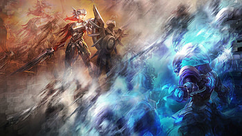 Leona & Thresh HD wallpaper