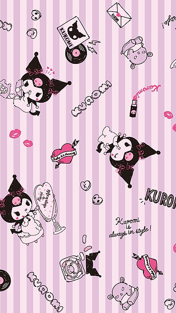 Kuromi, Kuromi Stickers HD phone wallpaper
