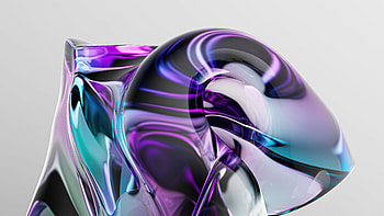 Citrus Hued Glass Abstracts, abstract, glass, artist, artwork, digital-art, behance HD wallpaper