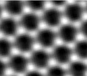 Electron Microsope Pic of Atoms, atoms, nature, graphene, physics HD wallpaper