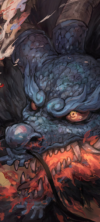 Luffy VS Kaido, Kaido (One Piece), Anime, One Piece HD phone wallpaper