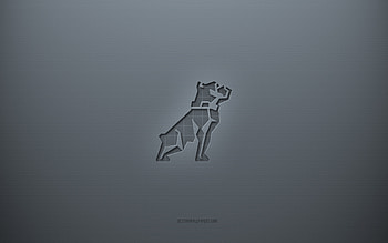 Mack logo, gray creative background, Mack emblem, gray paper texture, Mack, gray background, Mack 3d logo HD wallpaper