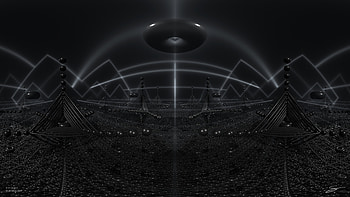 3dfiction first contact, Fractal, Sci Fi, Space HD wallpaper