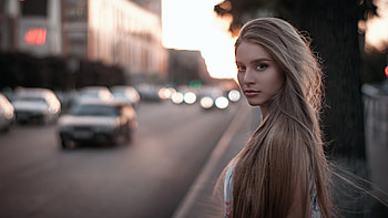 Blonde Long Hair Depth Of Field , blonde, girls, model, depth-of-field HD wallpaper