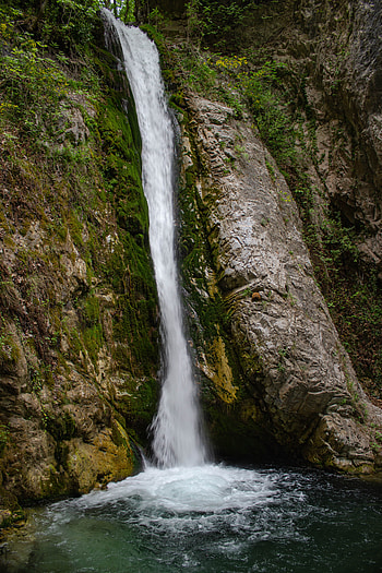 paisaje, cascada, paisaje_natural HD phone wallpaper