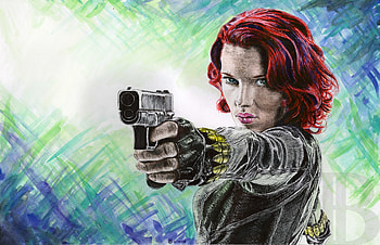 Black Widow Artwork, black-widow, superheroes, artwork HD wallpaper