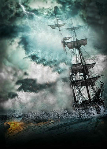 Black Pearl, Ghost Ship HD phone wallpaper