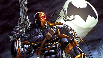 Deathstroke, Comic art, Laptop, Full HD wallpaper