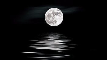 Lunar path, Moonlight HD wallpaper
