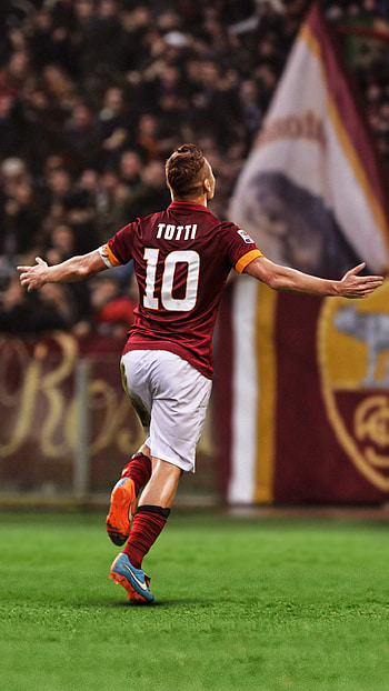 Francesco Totti, Soccer superstar, Italian legend, Football greatness HD phone wallpaper