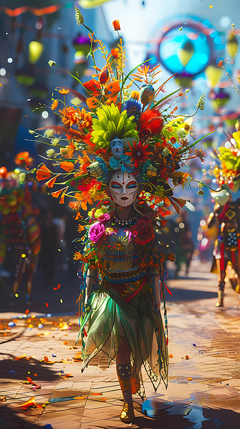 Ethno parade, parade, nature, spring HD phone wallpaper