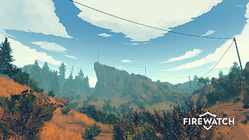 Utility pole forest firewatch, Gaming HD wallpaper