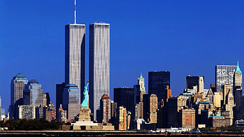 world trade center, downtown, wtc, statue of liberty, nyc HD wallpaper