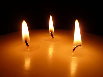 Candle light, black, graphy, candle, light HD wallpaper