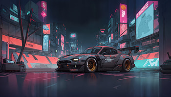 The Cookie Monster Car, cars, ai, artist, artwork, digital-art HD wallpaper