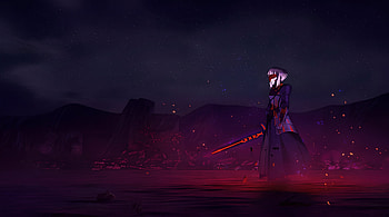 Fate Grand Order - Corrupted Saber vs Berserker, Fate (Series), Anime, Saber (Fate Series), Anime Girl, Battle HD wallpaper