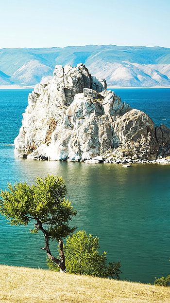 Shoreline serenity, Rocky landscapes, Lake's edge, Nature's sanctuary HD phone wallpaper