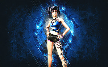 Fortnite Scuba Crystal Skin, Fortnite, main characters, blue stone background, Scuba Crystal, Fortnite skins, Scuba Crystal Skin, Scuba Crystal Fortnite, Fortnite characters HD wallpaper