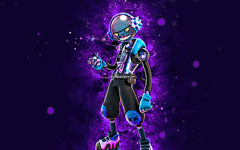Bitter Gumbo, , violet neon lights, Fortnite Battle Royale, Fortnite characters, Bitter Gumbo Skin, Fortnite, Bitter Gumbo Fortnite HD wallpaper