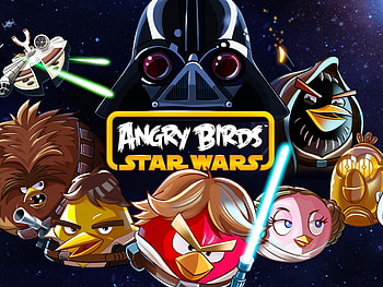 Angry Birds Star Wars , Galactic adventure, Gaming visuals, Bird characters HD wallpaper