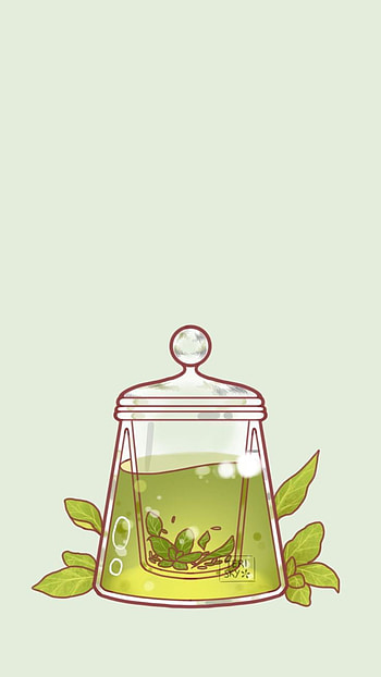 Green tea, glass, liquid HD phone wallpaper