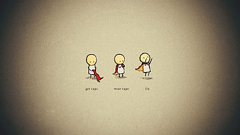 Way To Be Superhero Minimal , artist, artwork, digital-art, funny HD wallpaper