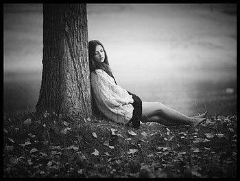 Better Late than Never, model, graphy, woman, black and white HD wallpaper