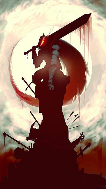 Guts, Art, Berserk, Manga HD phone wallpaper