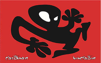 Plastikman, black, logo, red HD wallpaper