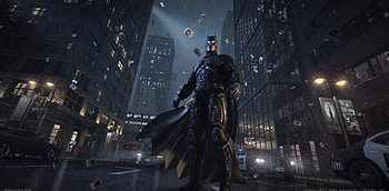 Batman Watching Gotham City, batman, superheroes HD wallpaper