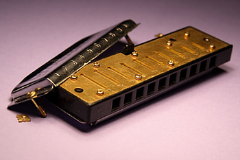 Harmonica, Brown and silver, , Peakpx HD wallpaper