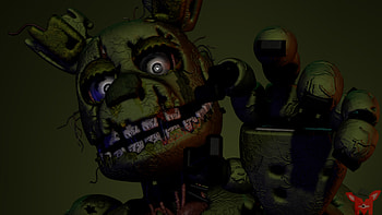 Springtrap (Five Nights at Freddy's), video game, Five Nights at Freddy's 3, Five Nights at Freddy's HD wallpaper